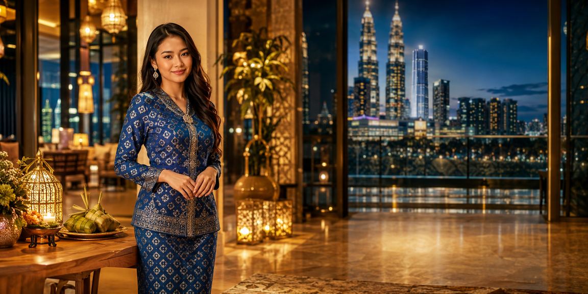 Online blackjack bonus deposit process in Kuala Lumpur with a baju kurung Malay style