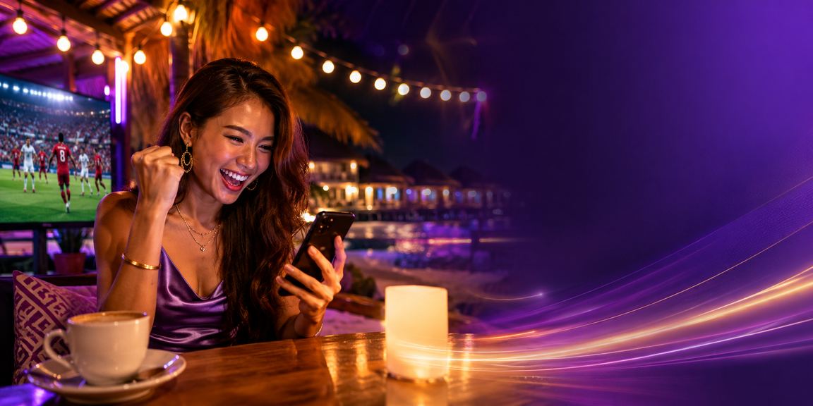Langkawi players enjoying mobile casino slots with a Malay vibe by the beach