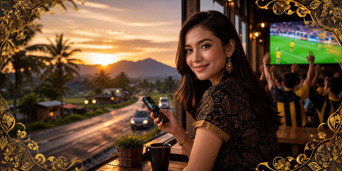 Malaysian VIP player enjoying exclusive bonuses against a culturally rich batik backdrop