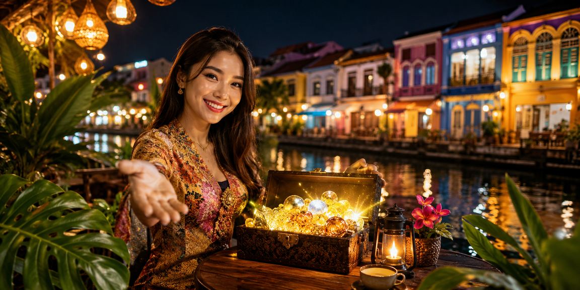 View of Penang entertainment casino featuring baccarat and poker tables